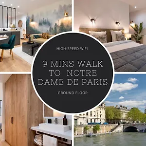 Cosy A 9 Min A Pied De La Cathedrale Notre Dame Parigi